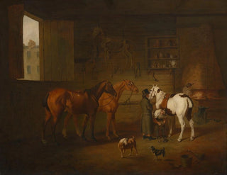 La forge - Henry Bernard Chalon — visning af kunstværket