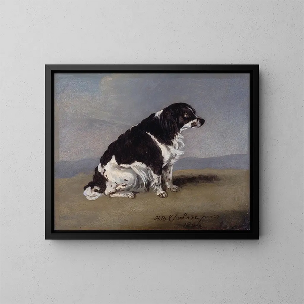 hertuginde af Yorks spaniel - Henry Bernard Chalon — indrammet kunstværk på væggen