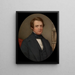 Portrait af en gentleman - Henry Brintnell Bounetheau — indrammet kunstværk på væggen