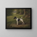 Paddock Paprika, un terrier dans un paysage - Henry Crowther — indrammet kunstværk på væggen