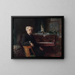 Portraitmaleri af Gabriel Fauré 1845-1924, komponist - Henry Farr — indrammet kunstværk på væggen