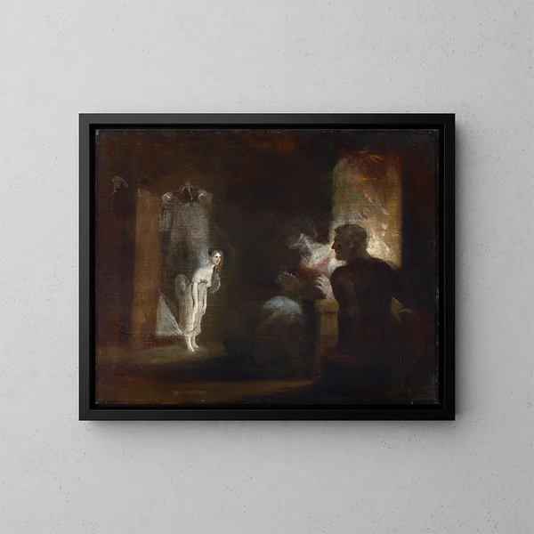 Khleborn bringer Undine til fiskerne - Henry Fuseli — indrammet kunstværk på væggen
