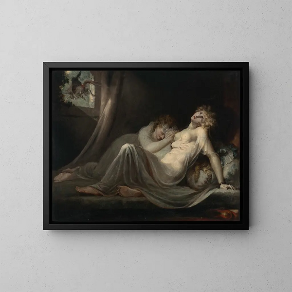 L'incube forlade to unge kvinder - Henry Fuseli — indrammet kunstværk på væggen