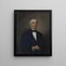 Daniel Haines maleri, klasse fra 1820 - Henry Harrison — indrammet kunstværk på væggen