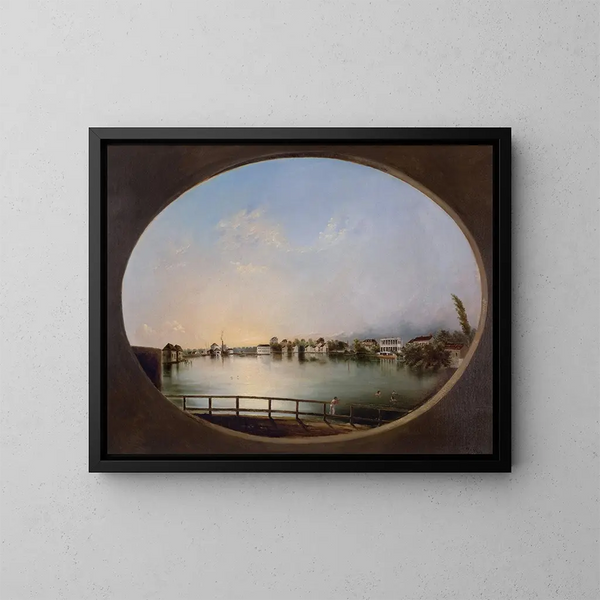 Vue de Charleston, vue de l'est - Henry Joseph Jackson — indrammet kunstværk på væggen