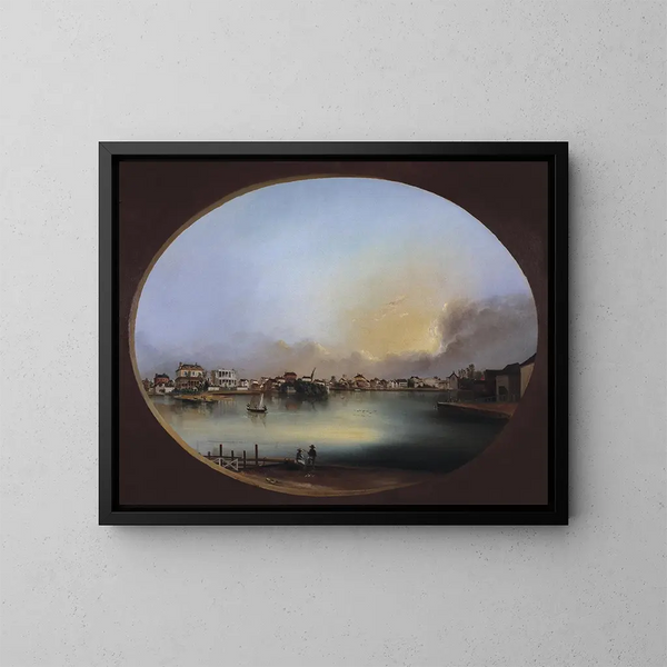 Vue de Charleston depuis l'ouest - Henry Joseph Jackson — indrammet kunstværk på væggen