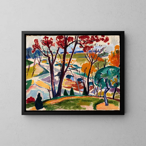 Pont de paysage à Huntingdon Valley - Henry Lyman Saen — indrammet kunstværk på væggen