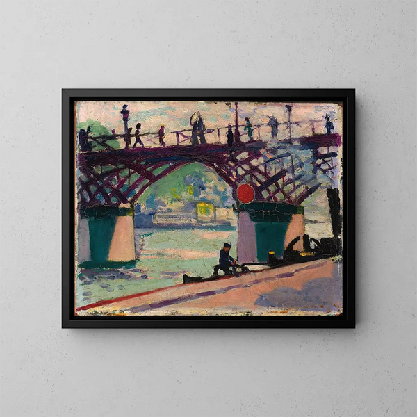 Pont des Arts - Henry Lyman Saen — indrammet kunstværk på væggen