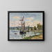 Bateaux dans le port - Henry Moret — indrammet kunstværk på væggen