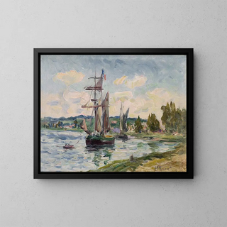Bateaux dans le port - Henry Moret — indrammet kunstværk på væggen