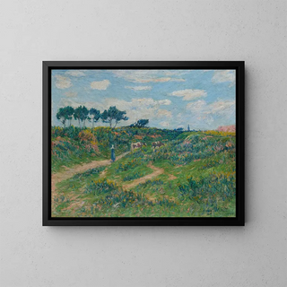 Chemin dans la lande i Bretagne - Henry Moret — indrammet kunstværk på væggen