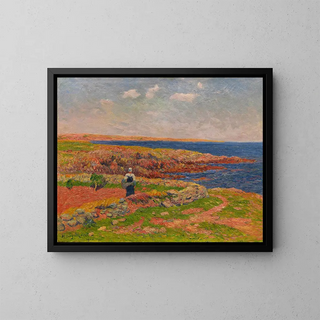 La Baie de Merrien - Henry Moret — indrammet kunstværk på væggen