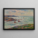 L'entréen til havnen i Doëlan, Finistère - Henry Moret — indrammet kunstværk på væggen