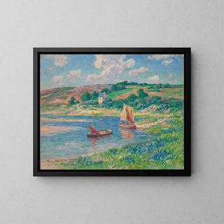 Les Sableurs de Pont-Aven - Henry Moret — indrammet kunstværk på væggen