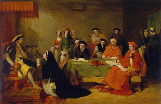 Henry Nelson ONeil - The Trial Of Queen Catherine Of Aragon.webp