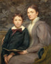 Mme William T. Evans og hendes søn - Henry Oliver Walker — visning af kunstværket