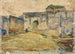 Tanger gadebillede med krenellert arkitektur - Henry Ossawa Tanner — visning af kunstværket