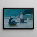 Studie for Kristus og Nikodemus på et tag - Henry Ossawa Tanner — indrammet kunstværk på væggen