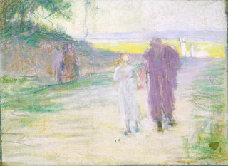 Studie for flyvning i Egypten - Henry Ossawa Tanner — visning af kunstværket
