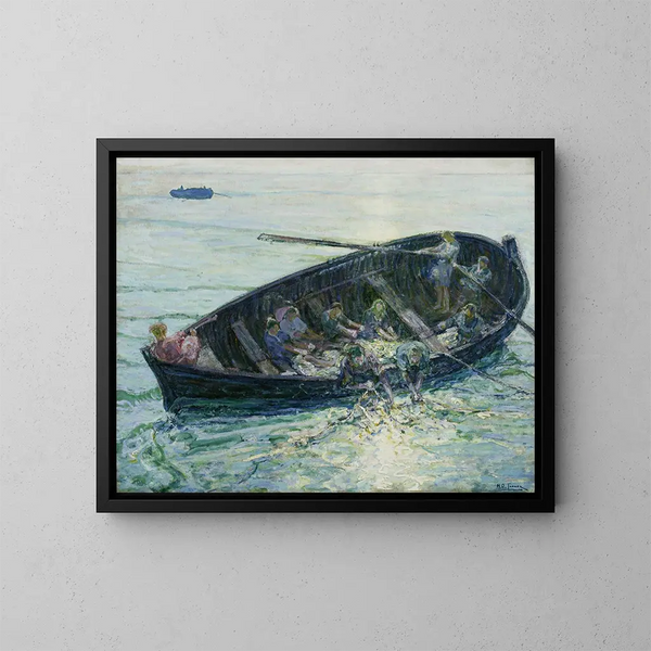 La pêche miraculeuse - Henry Ossawa Tanner — indrammet kunstværk på væggen
