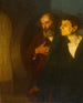 De to disciple ved graven - Henry Ossawa Tanner — visning af kunstværket
