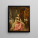 Portrait af Lady Dorothy Nevill i hendes boudoir - Henry Richard Graves — indrammet kunstværk på væggen