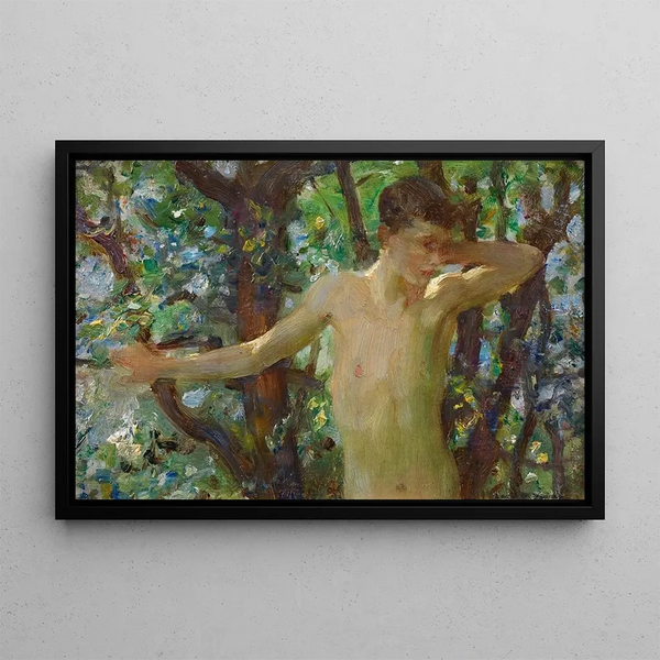 Henry Scott Tuke - Half Length Study Of A Boy.webp