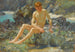 det nye maleri på klipperne - Henry Scott Tuke — visning af kunstværket