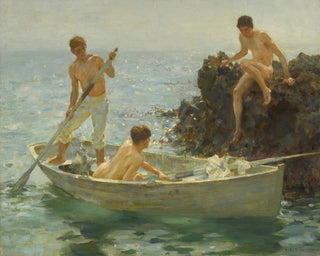 La Baie des Bains - Henry Scott Tuke — visning af kunstværket