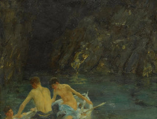 La Grotte - Henry Scott Tuke — visning af kunstværket