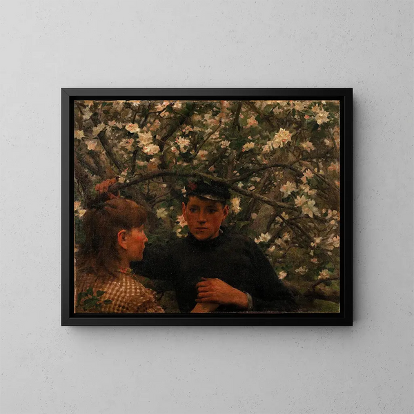 La Promesse - Henry Scott Tuke — indrammet kunstværk på væggen