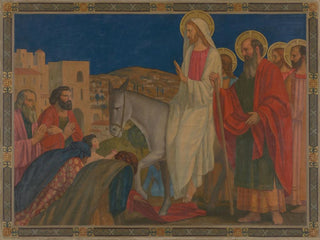 Entréen i Jerusalem - Henry Siddons Mowbray — visning af kunstværket