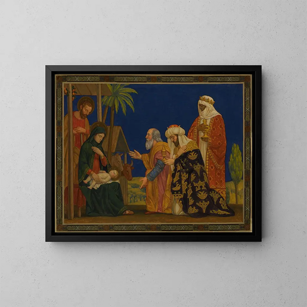 De vise mænd - Henry Siddons Mowbray — indrammet kunstværk på væggen