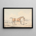 En væbner, der fører en brun hest - Henry Thomas Alken — indrammet kunstværk på væggen