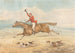 En jæger og et par hunde, der løber i fuld fart gennem landskabet - Henry Thomas Alken — visning af kunstværket