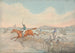 Course d'Obstacles-maleri, to ryttere, der springer over en træhegn - Henry Thomas Alken — visning af kunstværket