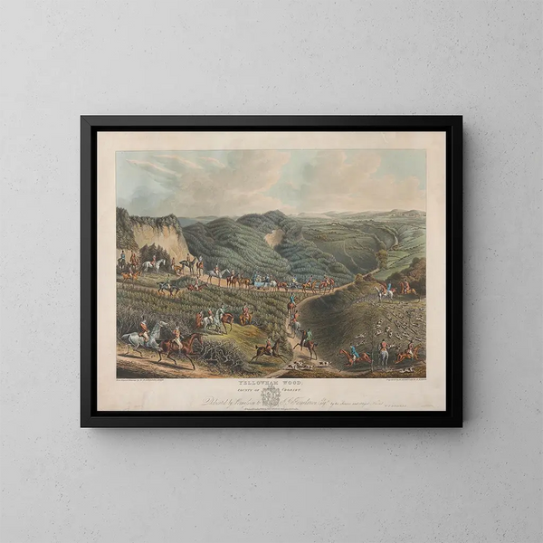Bois de Yellowham - Henry Thomas Alken — indrammet kunstværk på væggen