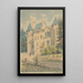 Château de Vouzan - Henry Victor Burgy — indrammet kunstværk på væggen