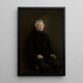 Portrait af Adam Mickiewicz - Henryk Piotrowski — indrammet kunstværk på væggen