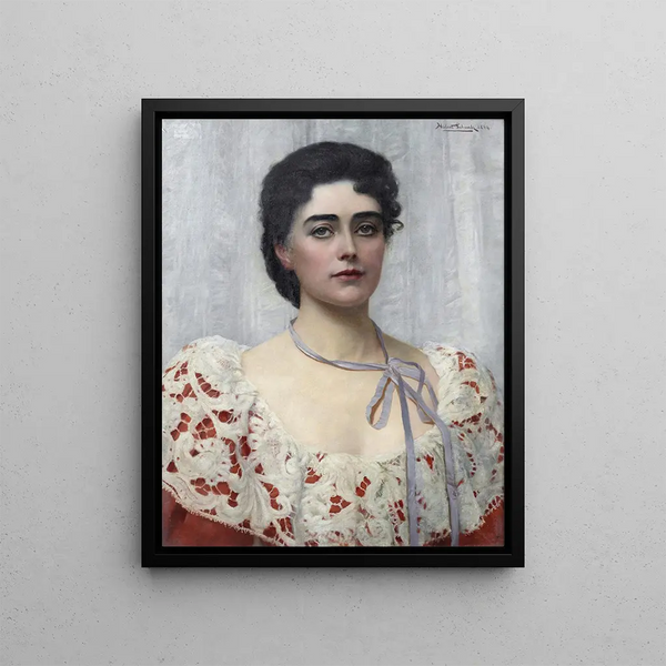 Mme Alec Tweedie - Herbert Gustave Schmalz — indrammet kunstværk på væggen