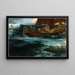 La Colère du Dieu de la Mer - Herbert James Draper — indrammet kunstværk på væggen