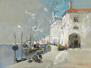 Chioggia fiskekurve, syd for Venedig - Hercules Brabazon Brabazon — visning af kunstværket