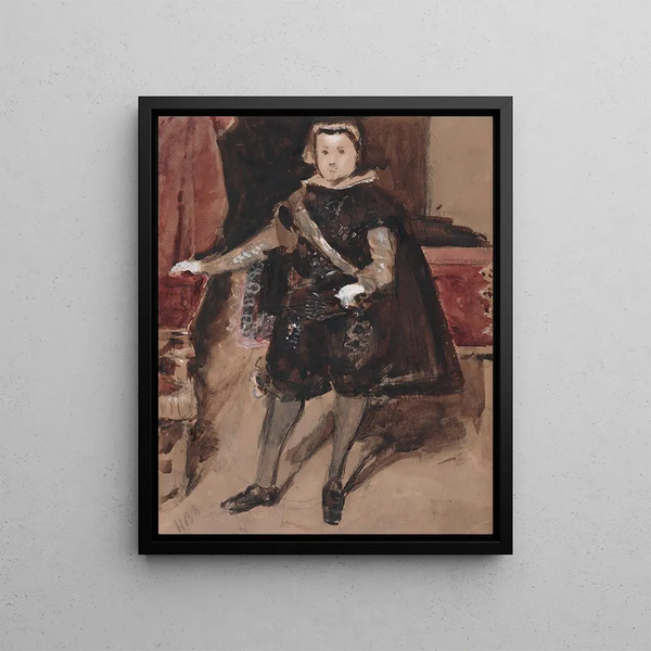 L'enfant Balthasar Carlos - Hercules Brabazon Brabazon — indrammet kunstværk på væggen