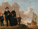 Portrait af en familie kaldet Dirk Janssen Bol og hans kone Marritge Claesdr med deres børn - Herman Doncker — visning af kunstværket