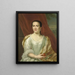 Margaretha Leuveling 1738-83 hustru af Justus Tjeenk - Herman Frederik van Hengel — indrammet kunstværk på væggen
