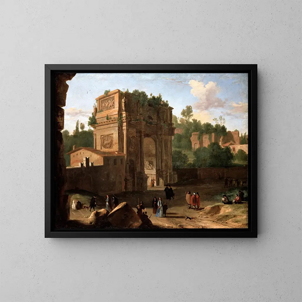 L'arc de Constantin à Rom - Herman van Swanevelt — indrammet kunstværk på væggen
