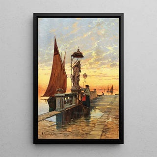 Hermann David Salomon Corrodi - Venice a Prayer in Chioggia.webp