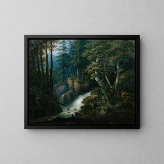 Hermann Josef Neefe - Der Wasserfall der Ilse auf dem Brocken im Harzgebirge.webp