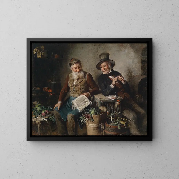Bons amis - Hermann Kern — indrammet kunstværk på væggen
