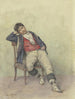 Italiensk siddende maleri - Hermann Kruse — visning af kunstværket